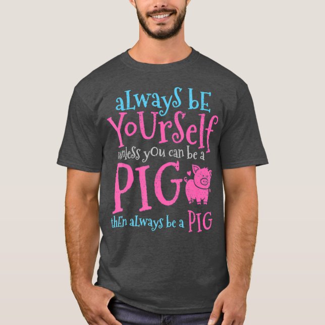 Pig Pigsty Farm Farmer Butcher Pork Meat Cute T-Shirt (Front)