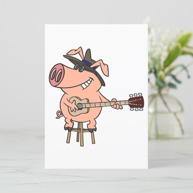 Pig Playing The Blues Invitation (Creator Uploaded)