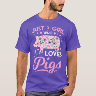 Pig Pork Piggy Piglet Boar Swine Hog Piglets Pink  T-Shirt
