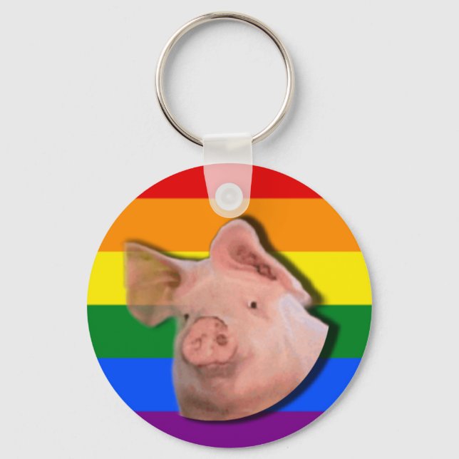 Pig pride Keychain (Front)
