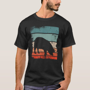 Pig Retro Vintage Sunset Pig Piggies Sow Lover Own T-Shirt