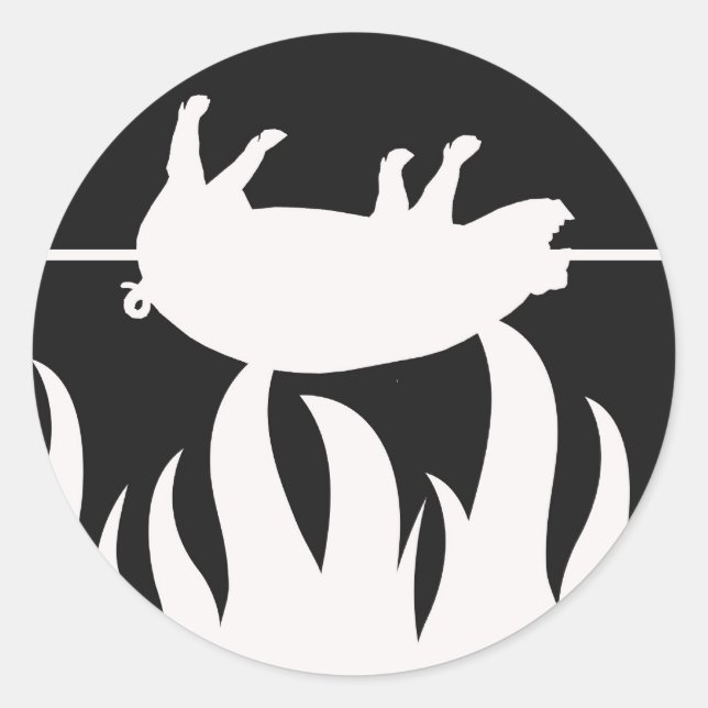 Pig Roast BBQ Sticker (Front)