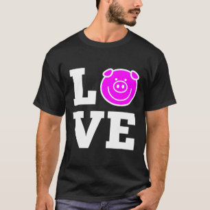Pig Roast For Barbecues Love Pink Pig Tee