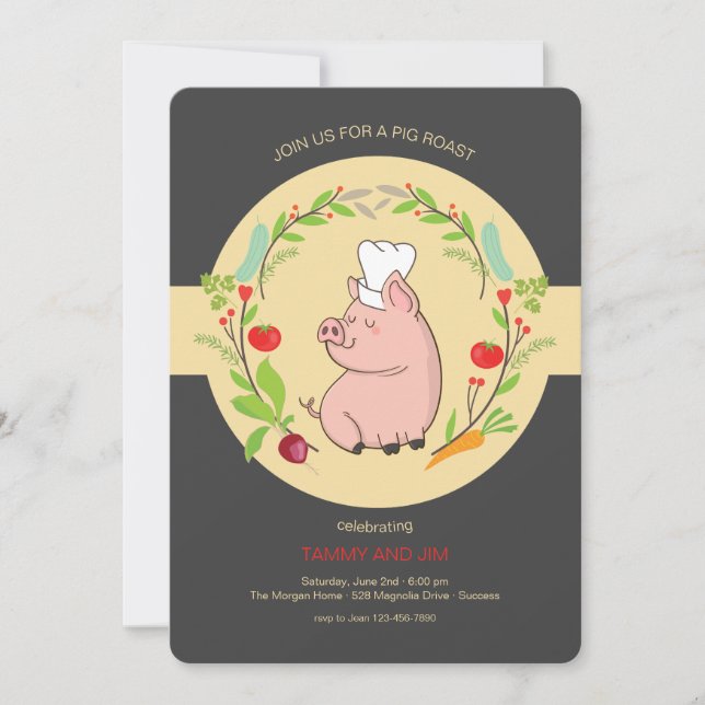 Pig Roast Invitation (Front)