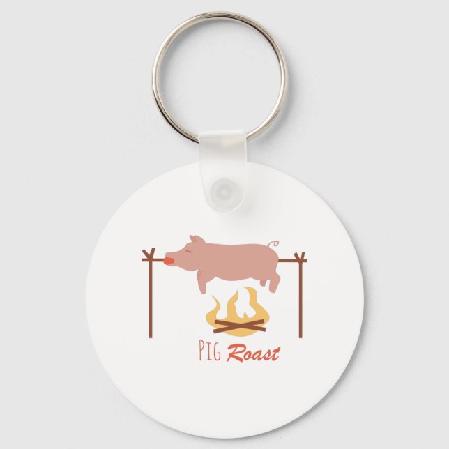 Pig Roast Key Ring (Front)