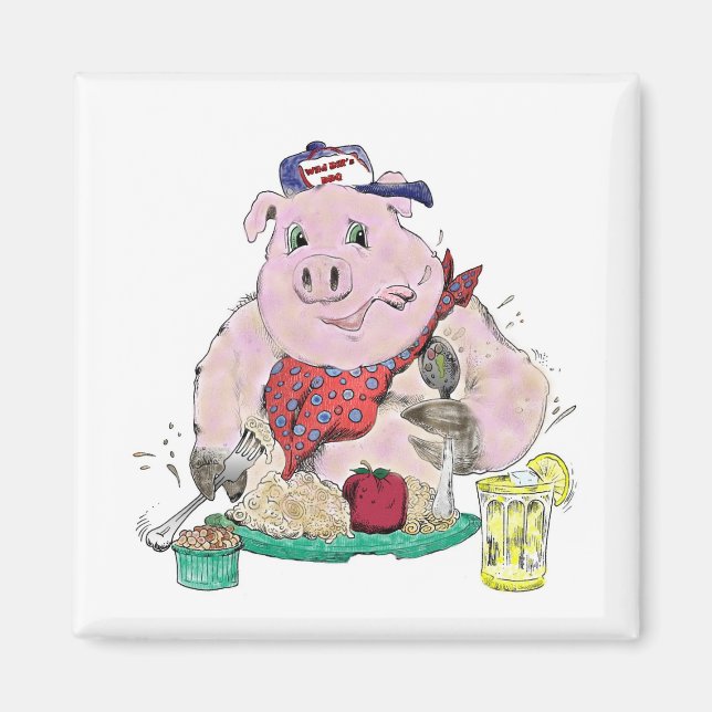 Pig Roast Magnet (Front)