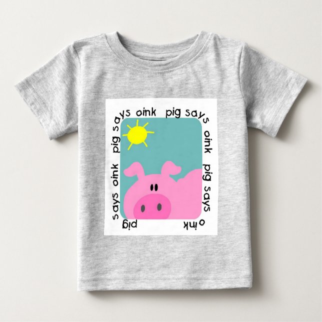 Pig Says Oink T-shirts and Gifts (Front)