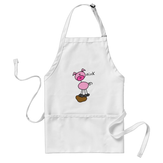 Pig Says Oink T-shirts and Gifts Standard Apron (Front)