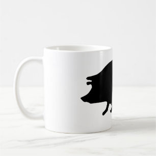 Pig Silhouette Coffee Mug