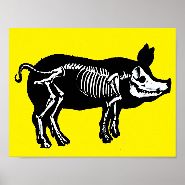 Pig skeleton poster (Front)