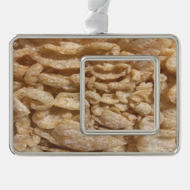 Pig Skins Silver Plated Framed Ornament (Front)