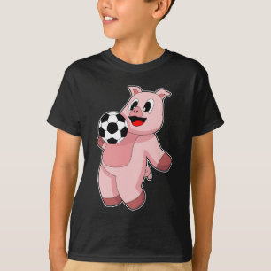 Pig Soccer player Soccer T-Shirt