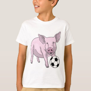 Pig Soccer player Soccer T-Shirt