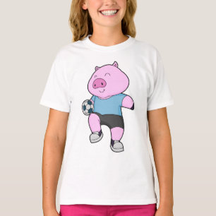 Pig Soccer player Soccer T-Shirt