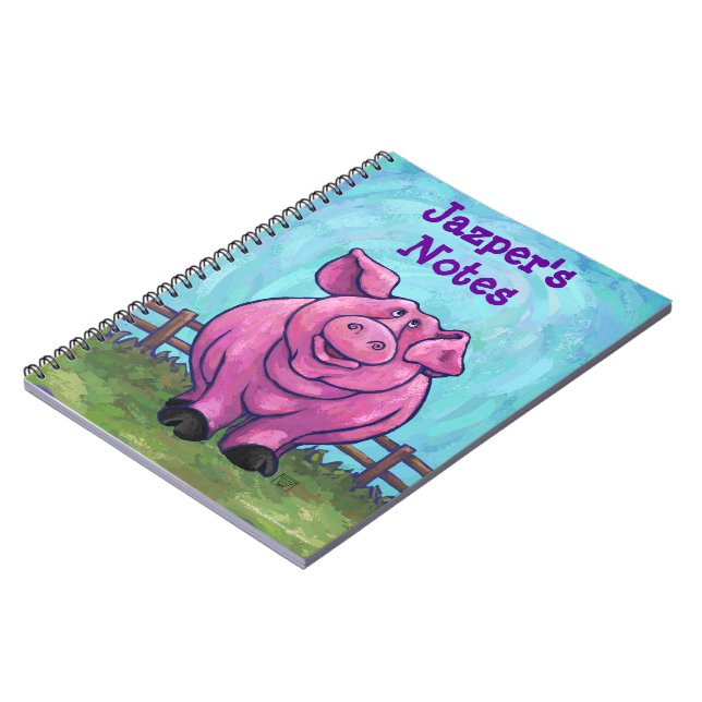 Pig Stationery Notebook (Left Side)