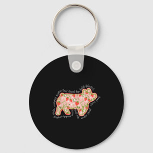 Pig Strawberry Stock Show Livestock Show Mum Hog B Key Ring