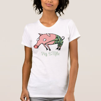 pig STYle funny piggie in pants T-Shirt