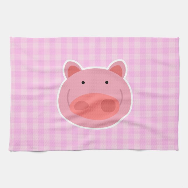 Pig Tea Towel (Horizontal)