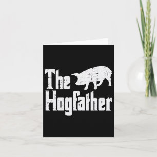 Pig The Hogfather Funny Hog Dad Fathers Day Parody Card