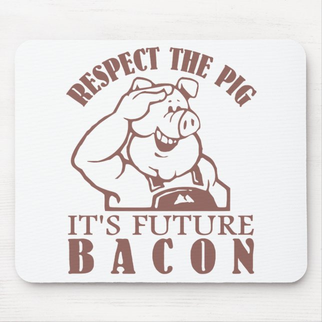 PIG TO BACON custom colour mousepad (Front)