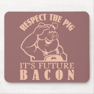 PIG TO BACON custom colour mousepad