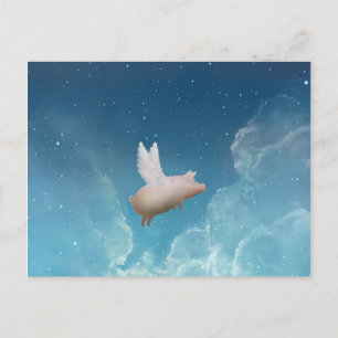 pig to the stars postcard