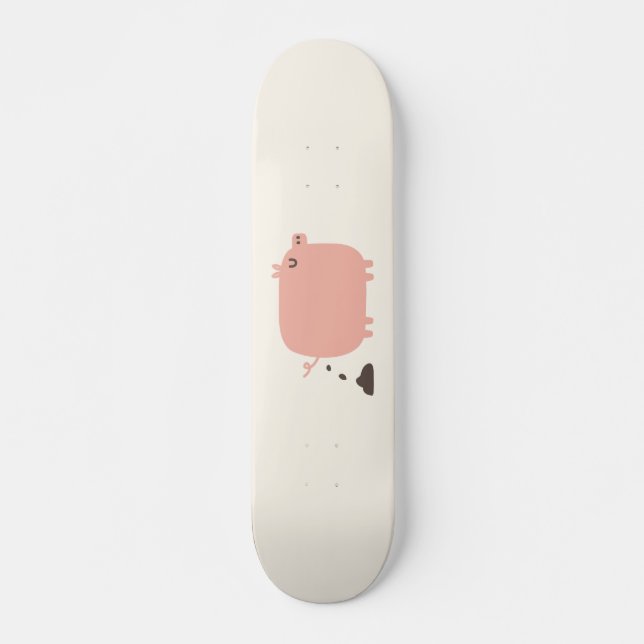 Pig Toilet Time Skateboard (Front)