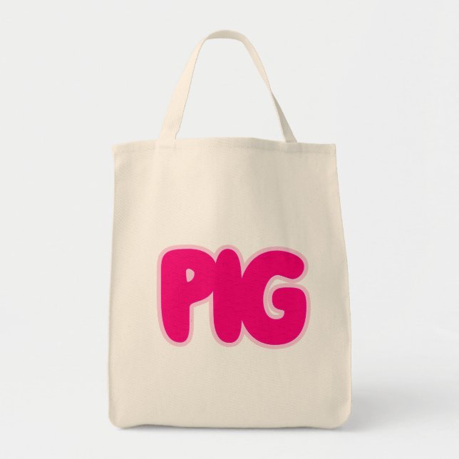 Pig Tote Bag (Front)