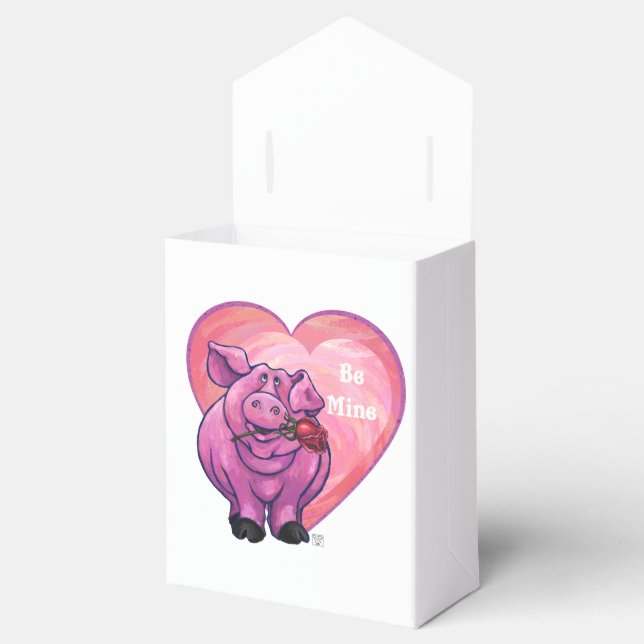 Pig Valentine's Day Favour Box (Opened)
