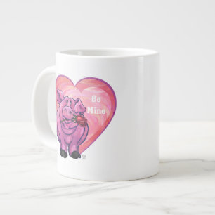 Pig Valentine's Day Large Coffee Mug