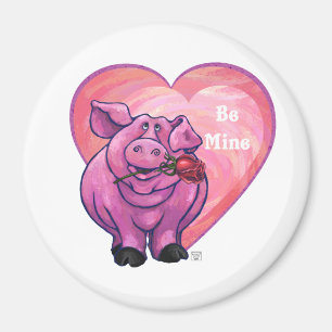 Pig Valentine's Day Magnet