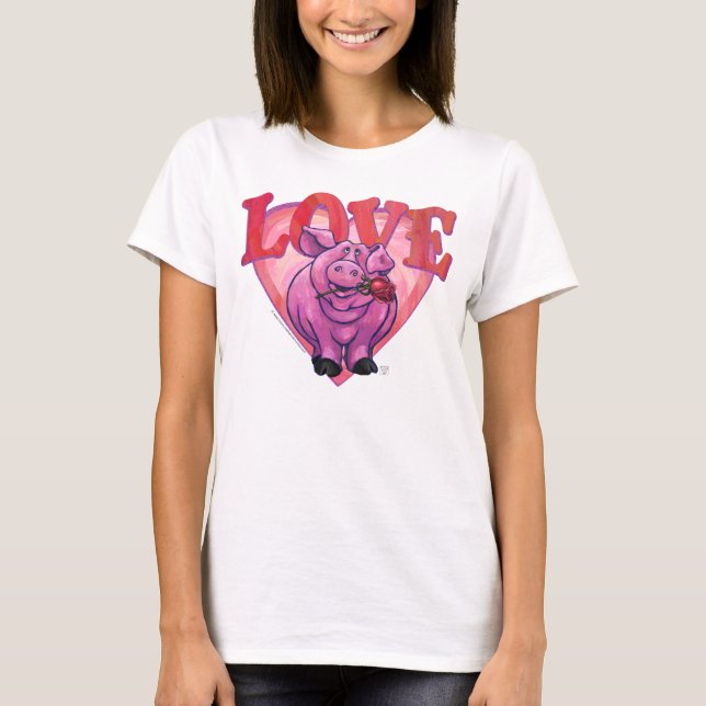 Pig Valentine's Day T-Shirt (Front)