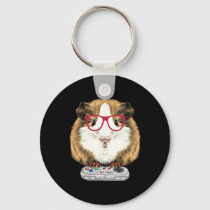 Pig Video Game Wildlife Animal Guinea Pig Gamers 1 Key Ring