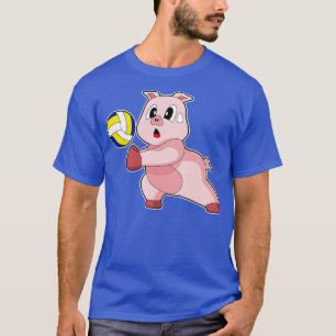 Pig Volleyball player Volleyball Sports T-Shirt