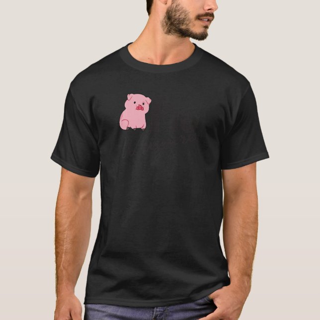 Pig Whisperer, Hog Lover, Cute Farmer, Funny Anima T-Shirt (Front)