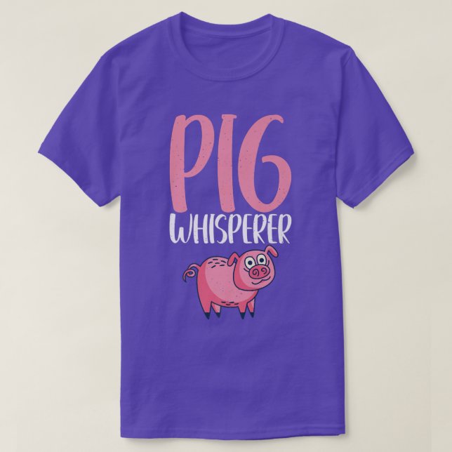 Pig Whisperer Pig Owner Pig Farmer Premium  T-Shirt (Design Front)
