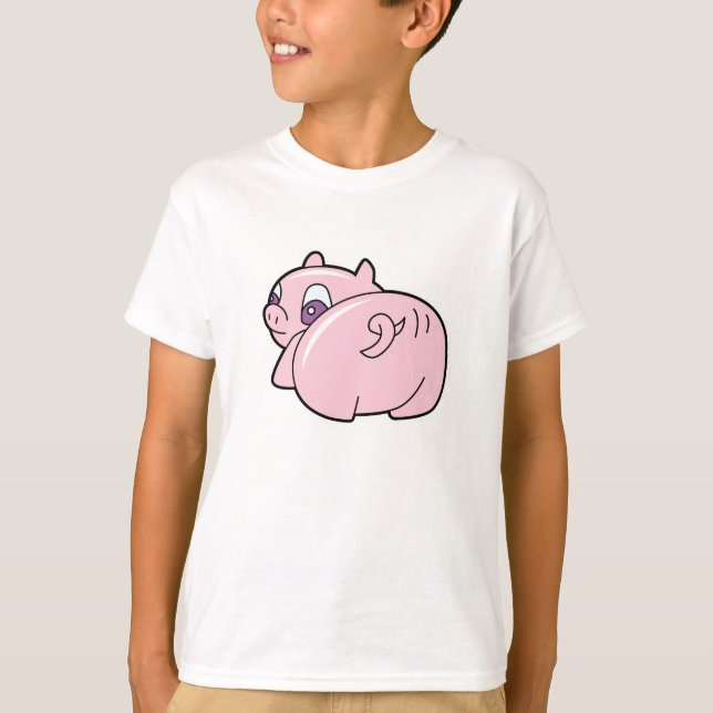 pig wiggling tail T-Shirt (Front)
