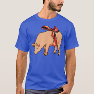 Pig With A Bacon Bow - BBQ Barbecue Breakfast Baco T-Shirt