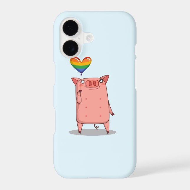 Pig With Rainbow Balloon (Back)