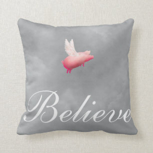 Pig With Wings-Believe Cushion