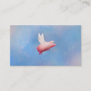 Pig with wings business cards