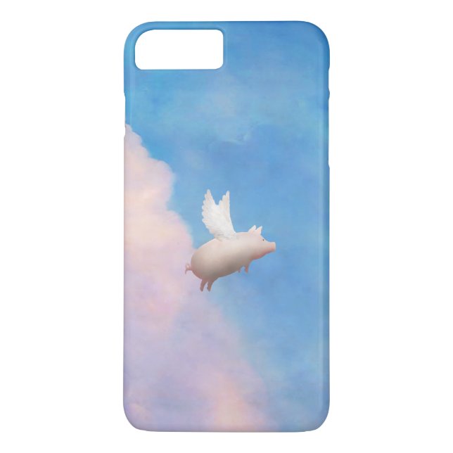 pig with wings iphone case (Back)