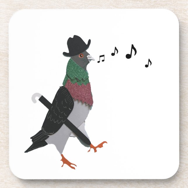 Pigeon About Town   Coaster (Front)