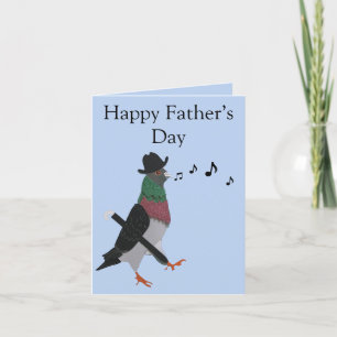 Pigeon About Town editable Father’s Day Holiday Card