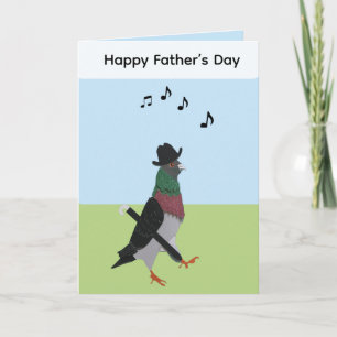 Pigeon About Town Editable Funny Father’s Day Card