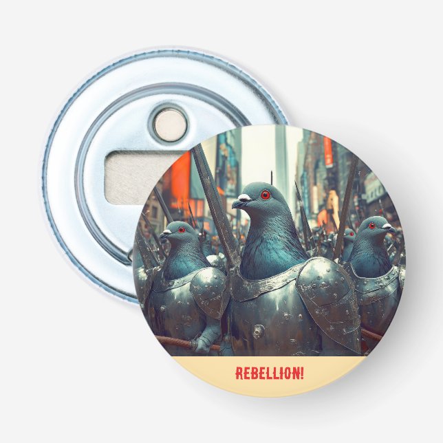 Pigeon Army Bottle Opener (Front)
