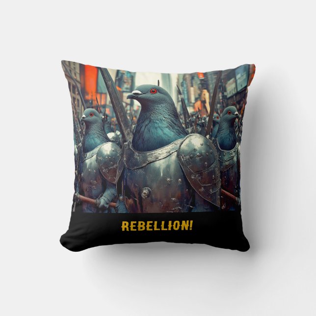 Pigeon Army Cushion (Front)