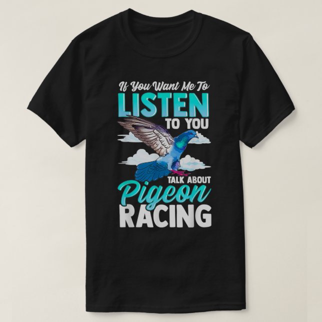 Pigeon Bird Racing 1 T-Shirt (Design Front)