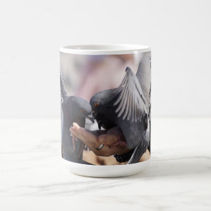 Pigeon Birds Colourful Wings Photo For Couples Coffee Mug