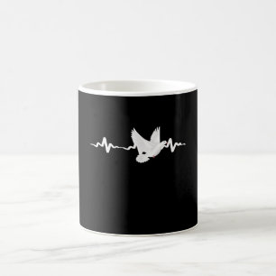 Pigeon Carrier Pigeon Heartbeat Coffee Mug